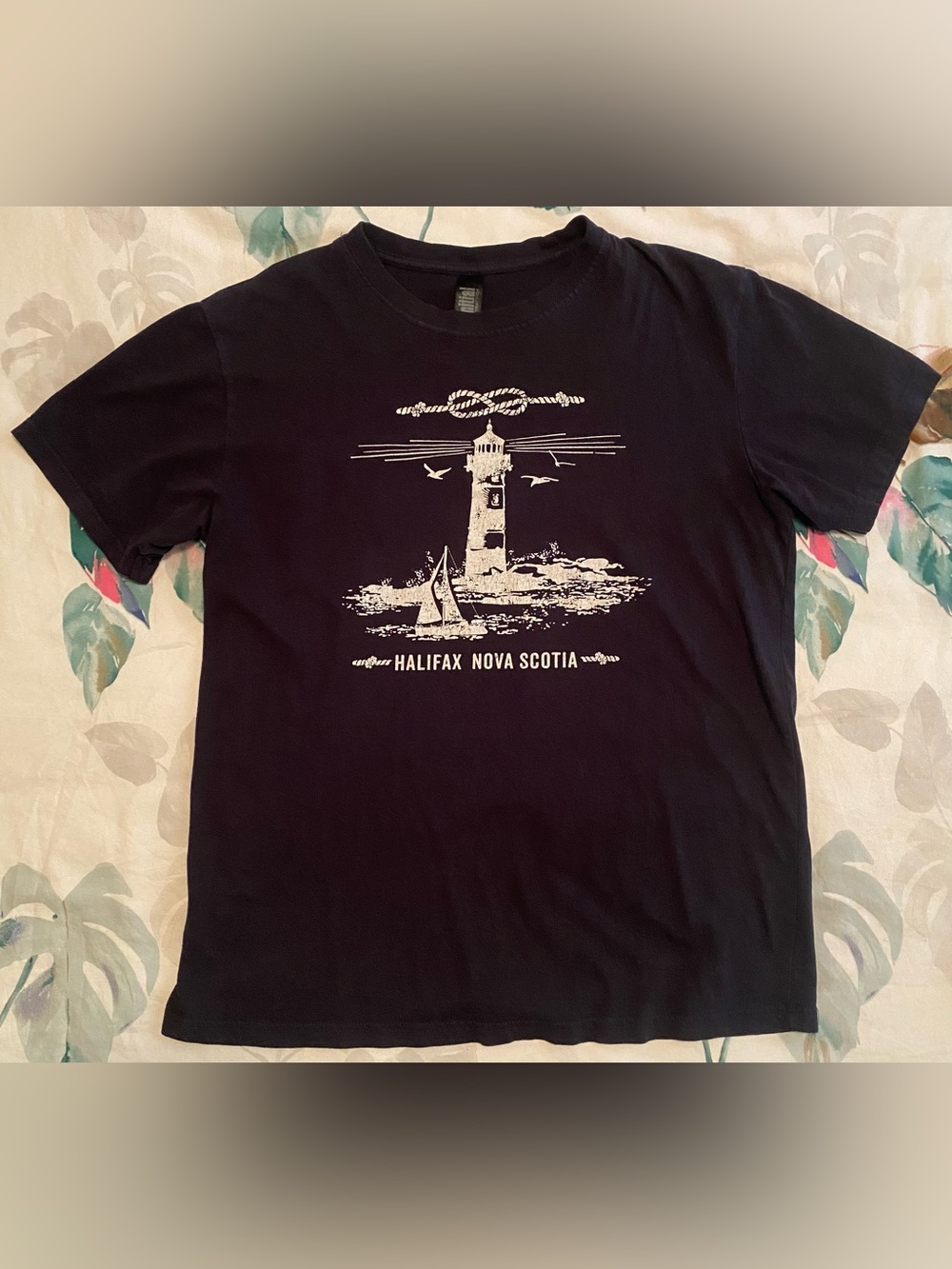 Halifax Nova Scotia Navy Graphic Tee